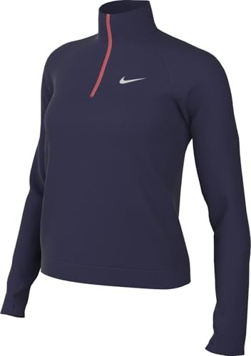 Nike DQ6377-555 W NK DF Pacer Hz Długi Sweter Damski Purpurowy Ink/Reflective Silv Rozmiar XS