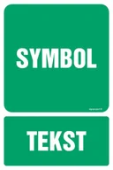 Systemy ekspozycyjne i znaki informacyjne - ZNAK NA ZAMÓWIENIE WZÓR A-004, PS - PŁYTA PCV 1MM FOTOLUMINESCENCYJNA; (150X225MM) - miniaturka - grafika 1