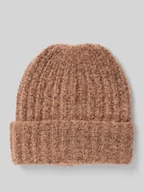 Czapki damskie - Czapka beanie z prążkowanej dzianiny model ‘PYRON’ - miniaturka - grafika 1