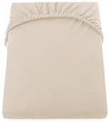 Prześcieradła - Beżowe bawełniane prześcieradło elastyczne DecoKing Amber Collection, 80/90x200 cm - miniaturka - grafika 1