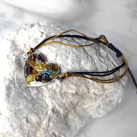 Bransoletki - AMBER HEART -bransoleta z bursztynami - miniaturka - grafika 1