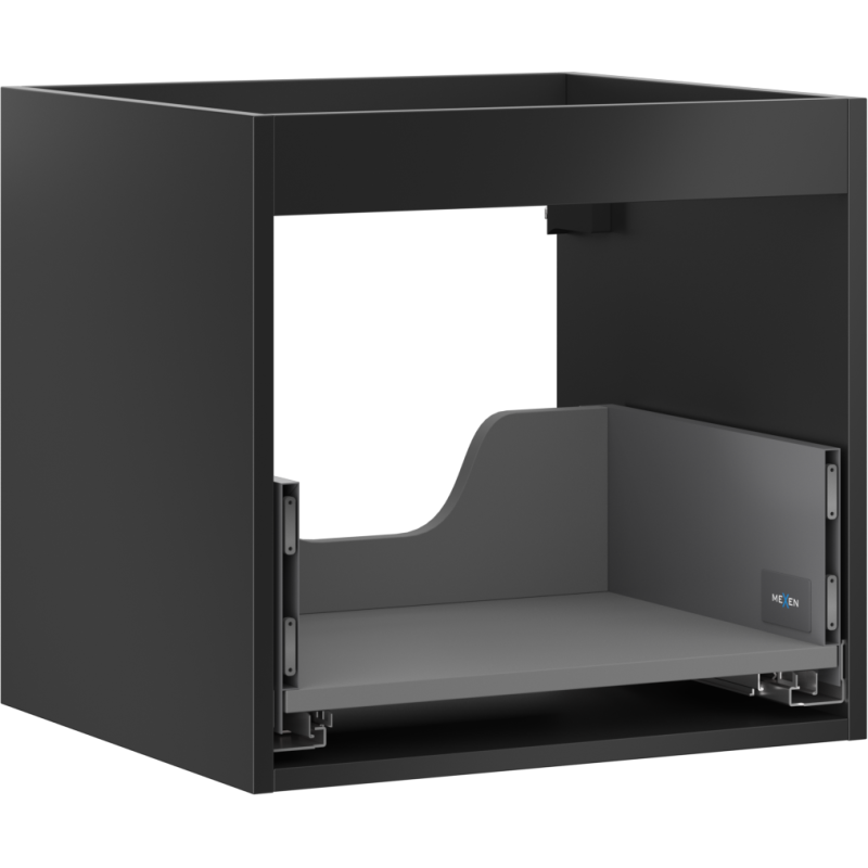 Mexen Box-A korpus szafki podumywalkowej 50 cm, 1 szuflada, czarny mat - 91AX0-0500-470-1-71