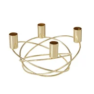 Świeczniki - Świecznik metalowy na 4 świece, DELIAH - miniaturka - grafika 1