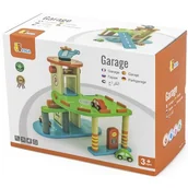 Tory, garaże, parkingi - Viga Parking z windą - zestaw do zabawy autkami V59963 - miniaturka - grafika 1