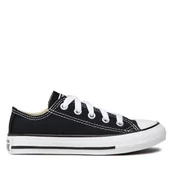 Buty dla chłopców - Trampki Converse Chuck Taylor All Star Ox 3J235 Czarny - miniaturka - grafika 1