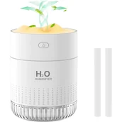 Nawilżacze powietrza - Miniaturowy przenośny nawilżacz powietrza, mały nawilżacz z chłodną mgiełką do roślin, akumulatorowy osobisty nawilżacz powietrza do sypialni, podróży - miniaturka - grafika 1