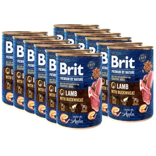 Brit Premium by Nature Lamb With BUCKWHEAT 12x400g - Mokra karma dla psów - miniaturka - grafika 1