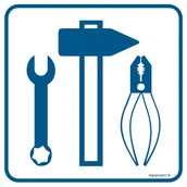 Systemy ekspozycyjne i znaki informacyjne - RA104 DBAJ O PORZĄDEK NA STANOWISKU PRACY, PN - PŁYTA PCV 1MM; (150X150MM) - miniaturka - grafika 1