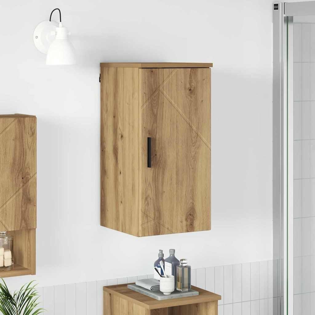 vidaXL vidaXL Szafka Łazienkowa Dąb rzemieślniczy 30 x 31,5 x 61 cm