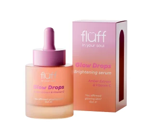 FLUFF In Your Soul Glow Drops Brighteninig Serum Serum Rozświetlające Z Ekstraktem Z Bursztynu I Witaminą C 30ml - Serum do twarzy - miniaturka - grafika 1