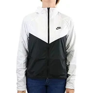 Kurtki damskie - Nike Damska kurtka sportowa W Nsw Wr Jkt biały white/Black/(black) L - miniaturka - grafika 1