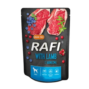 Rafi Dolina Noteci z jagnięciną borówką i żurawiną 10x300g PDOL166C - Mokra karma dla psów - miniaturka - grafika 1