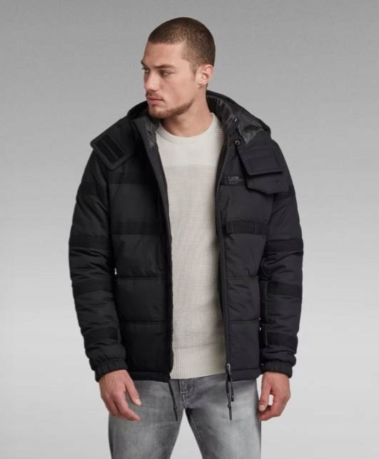 G-STAR RAW KURTKA MĘSKA CZARNA PRZEJŚCIÓWKA L 1M6A