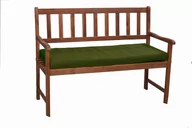 Poduszki ogrodowe - Poduszka na ławkę ogrodową, zielona, 120x50x7cm, siedzisko na ławkę, poduszka zewnętrzna, poduszka ogrodowa, poduszka płaska, poduszka na meble ogro.. - miniaturka - grafika 1