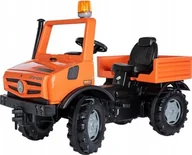Chodziki - POJAZD SERWISOWY MERCEDES BENZ UNIMOG NA PEDAŁY ROLLY TOYS - miniaturka - grafika 1