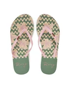 Klapki i japonki damskie - Roxy Japonki ARJL100683 Różowy - miniaturka - grafika 1