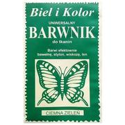 czakos Barwnik do tkanin "Motyl", zielony ciemny, Biel i Kolor, 10 g CZ-BT-012C