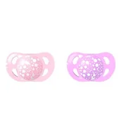 Smoczki uspokajające - Twistshake Smoczek uspokajający, Różowy, Fioletowy, 0-6 m-ca - miniaturka - grafika 1