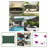 Parasole ogrodowe - The Living Store Prostokątny żagiel ogrodowy - tkanina Oxford - 4x7 m - zielony - Żagiel Ogrodowy - miniaturka - grafika 1