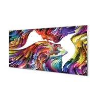 Obrazy i zdjęcia na płótnie - Szklany panel + klej Kolorowy obraz twarze 120x60 - miniaturka - grafika 1