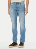 Spodnie męskie - Bugatti Jeansy 3108D-16671E Niebieski Slim Fit - miniaturka - grafika 1