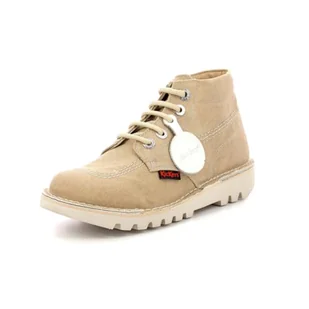 Kickers Hi, botki damskie, jasnobeżowy, 36 EU - Botki damskie - miniaturka - grafika 1