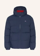 Moda i Uroda OUTLET - Tommy Jeans Kurtka Puchowa Z Odpinanym Kapturem blau - miniaturka - grafika 1
