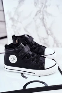 Dziecięce Ocieplane Trampki Big Star GG374035 Czarne-35 - Moda i Uroda OUTLET - miniaturka - grafika 1