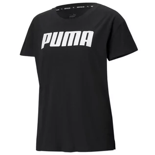 Koszulki i topy damskie - Koszulka damska Puma Rtg Logo Tee czarna 586454 01 - grafika 1