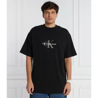 Koszulki męskie - CALVIN KLEIN JEANS T-shirt ARCHIVAL MONOLOGO | Relaxed fit - miniaturka - grafika 1