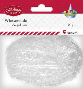 Włos anielski 20g. Perłowo-biały - Zabawki kreatywne - miniaturka - grafika 1