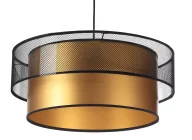 Lampy stojące - Złoto-czarna lampa wisząca glamour z siatki - 5X S421 L1-E67 - miniaturka - grafika 1