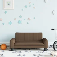 Meble do sypialni - vidaXL Sofa dla dzieci, brązowa, 70x45x30 cm, obita tkaniną - miniaturka - grafika 1