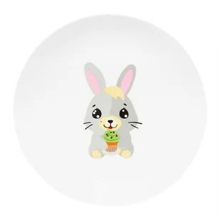 Talerz porcelanowy dla dzieci 19cm Betty i Bunny latawiec Ambition - Miseczki i talerzyki dla dzieci - miniaturka - grafika 1