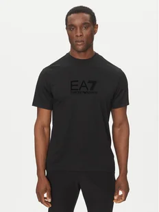 EA7 Emporio Armani T-Shirt 7M000092 AF13870 UC001 Czarny Regular Fit - Koszulki męskie - miniaturka - grafika 1