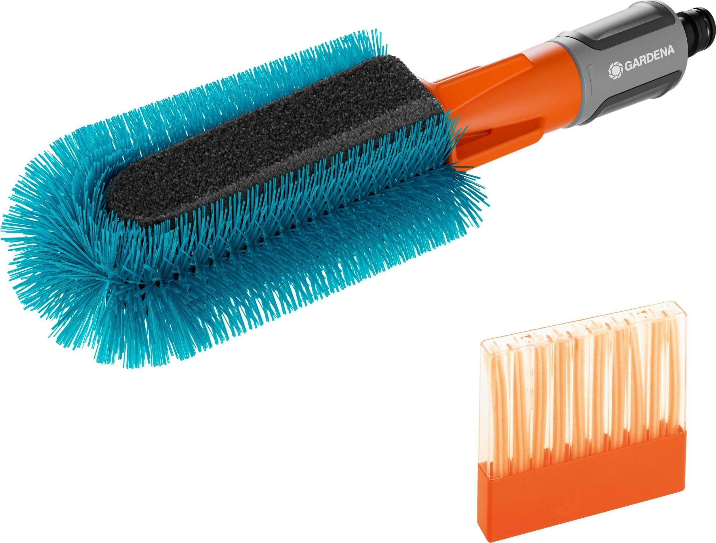 Gardena GARDENA Cleansystem bicycle brush set, washing brush grey/turquoise, incl. 10 soap sticks