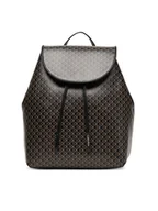 Plecaki - Calvin Klein Plecak Emblem Aop Flap Backpack LV04F3271G Czarny - miniaturka - grafika 1