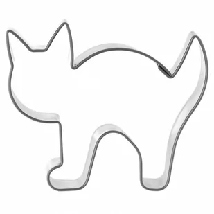 Wykrawacz cukierniczy stalowy / foremka do ciastek pierników kotek 6,5 cm kod: O-127450 - Formy do ciast - miniaturka - grafika 1
