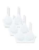 Biustonosze - Medela Biustonosz damski M&NBra XL Wht EN FR RU Bundle (x3), biały, biały, XL - miniaturka - grafika 1