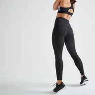 Spodnie sportowe damskie - Legginsy fitness damskie Domyos - miniaturka - grafika 1