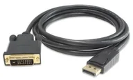 Adaptery i przejściówki - PremiumCord KPORTADK02-01 adapter kablowy 1 m DisplayPort DVI Czarny KPORTADK02-01 - miniaturka - grafika 1