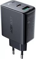 Ładowarki do telefonów - Acefast ładowarka sieciowa USB Typ C / USB 32W, PPS, PD, QC 3.0, AFC, FCP czarny (A5 black) A5 black - miniaturka - grafika 1