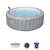 Baseny ogrodowe - BESTWAY Dmuchane SPA Lay-Z Bali Grey 6 osobowe 6001N - miniaturka - grafika 1