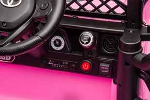 Auto Na Akumulator Toyota FJ Różowe 4x4 - Tory, garaże, parkingi - miniaturka - grafika 4