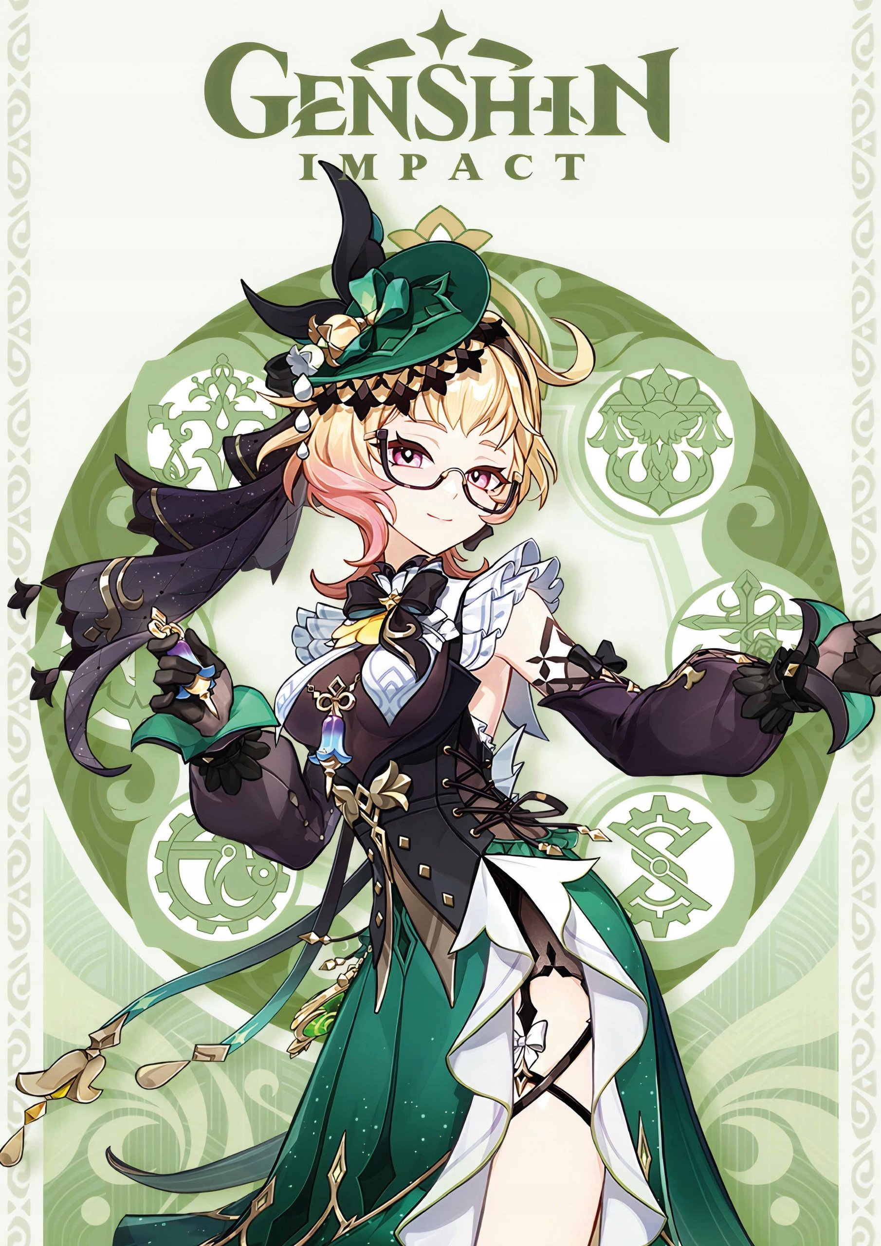 Plakat A3 Genshin Impact Anime Gra Emilie