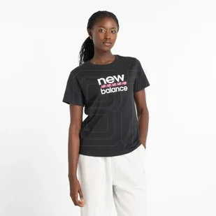 Koszulka New Balance Sport Graphic T-Shirt W WT51540BK M - Koszulki i topy damskie - miniaturka - grafika 1