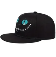 Czapki damskie - Czapka z daszkiem czarna kot fullcap modna sportowa - miniaturka - grafika 1