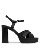 Sandały damskie - Gino Rossi Sandały ALIA-118081 Czarny - miniaturka - grafika 1