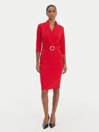 Sukienki - Rinascimento Sukienka koktajlowa CFC0126777003 Czerwony Slim Fit - miniaturka - grafika 1