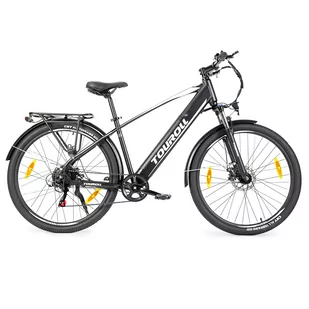Rower trekkingowy Touroll J1 z silnikiem 250W, kołami 27,5 cali, baterią 561,6Wh, zasięgiem 100km - Rowery - miniaturka - grafika 1